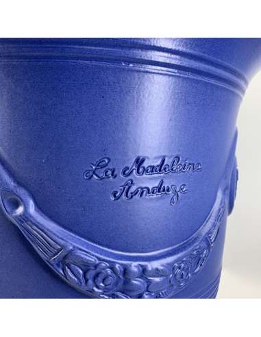 Vase d'Anduze couleur Bleu Majorelle
