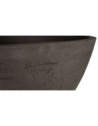 Brushed black clay Ellipse cup