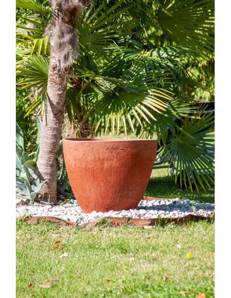 Brushed red clay Ellipse cup
