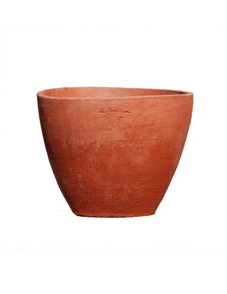 Brushed red clay Ellipse cup