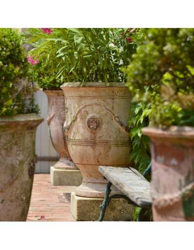 Vase d'Anduze patine ancienne