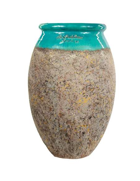 Biot olive col turquoise patine Provence