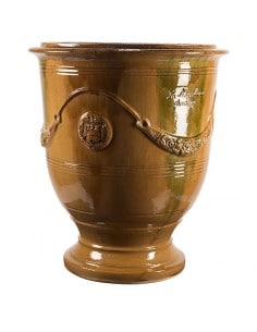 Vase d'Anduze émaillé tradition flammé