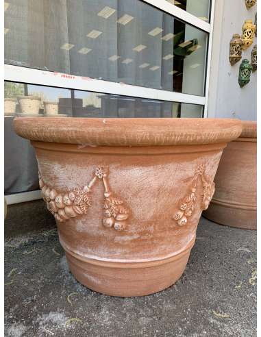 Très grand vase Italien festonné guirlande D102/H76