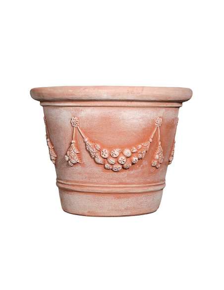 Très grand vase Italien festonné guirlande D102/H76