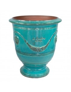 Anduze vase patinas blue turquoise