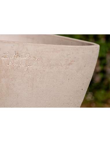 Coupe Ellipse terre blanche grattée