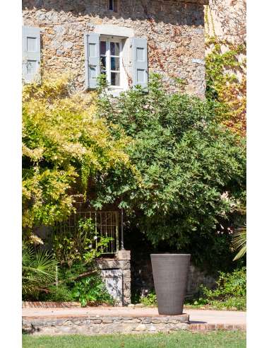 Mazagran terre couleur noire gratté