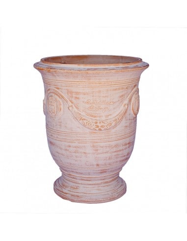 Vase d'Anduze cérusé naturel