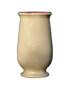 Ivory color glazed oil jar