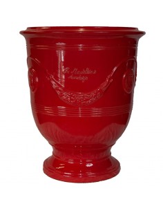 Vase d'Anduze couleur rouge...