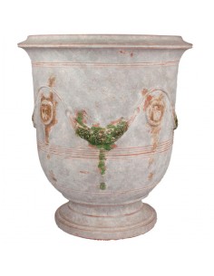 Vase d'Anduze patine grise