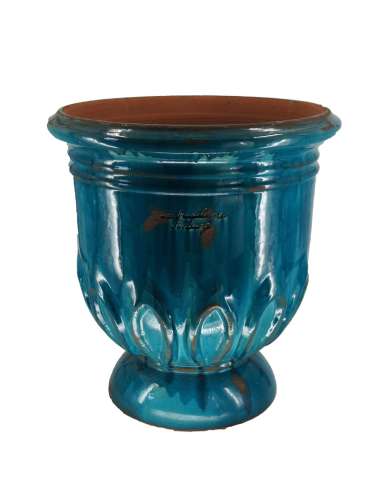 Vase d'Anduze couleur bordeaux