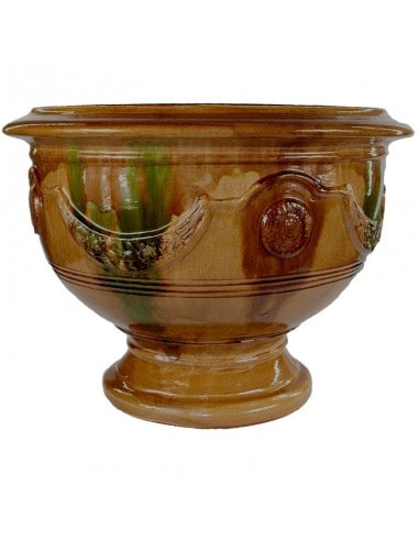 Anduze cup traditional glazed flame