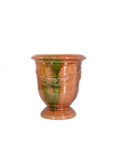 Vase d'anduze émaillé tradition flammé n°6 D21cm - H24cm