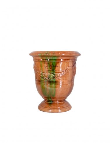 Anduze mini vase flamed enamelled tradition n°6 D21cm - H24cm
