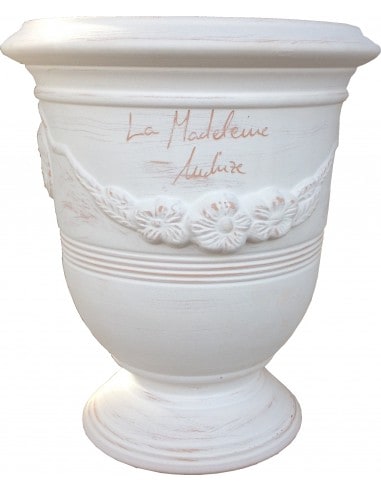 Vase d'Anduze cérusé naturel (Tailles moyenne)