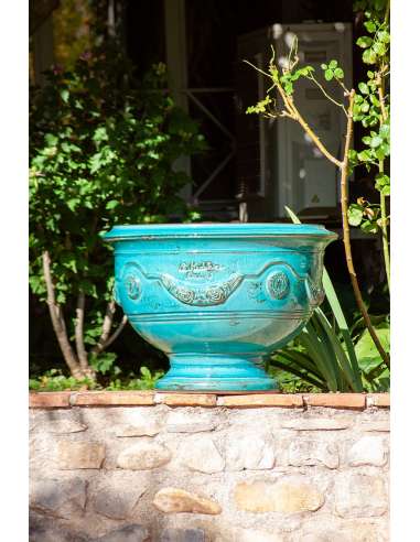 Coupe d'Anduze patine turquoise