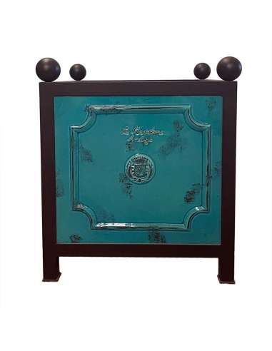 Turquoise patina tradition orange bowl