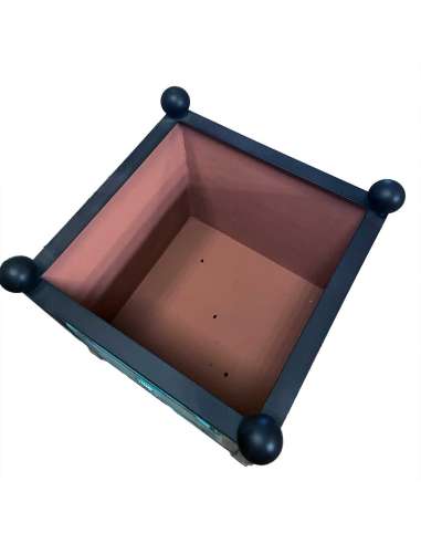 Bac à oranger patine turquoise