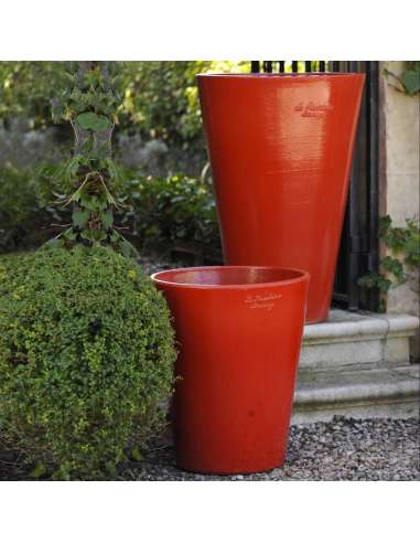 Mazagran émaillé rouge tomate