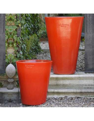 Mazagran émaillé rouge tomate