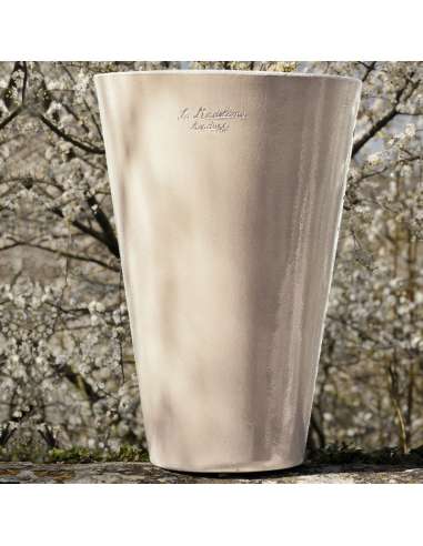 Mazagran émaillé blanc pur